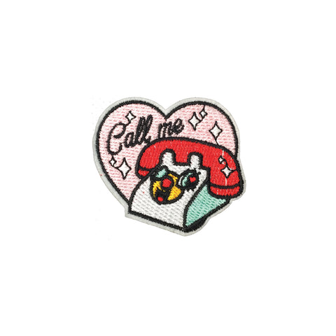 PC3714 - Call Me Telephone Heart (Iron On)