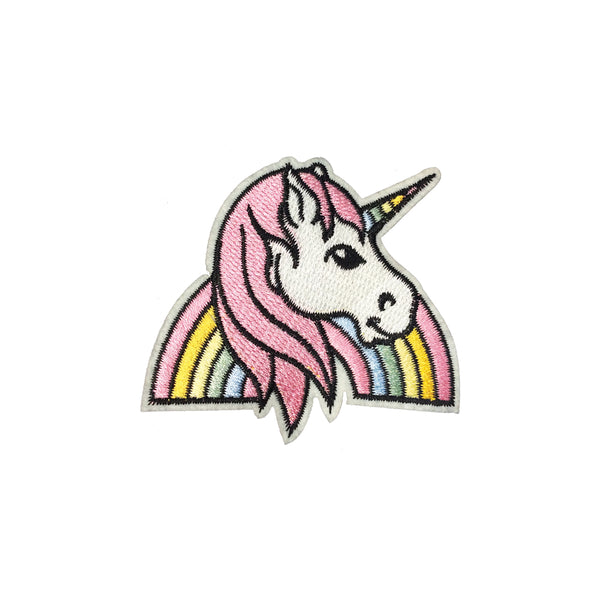 PC3721 - Rainbow Rays Unicorn Head (Iron On)