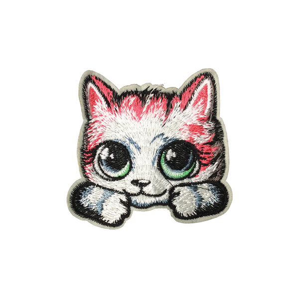 PC3730 - Cute Wide Eyed Toon Cat (Iron On)