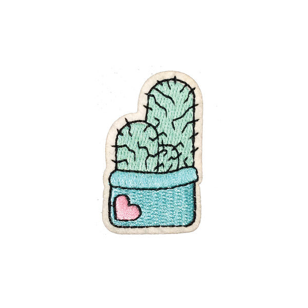 PC3731 - Heart Double Cactus (Iron On)