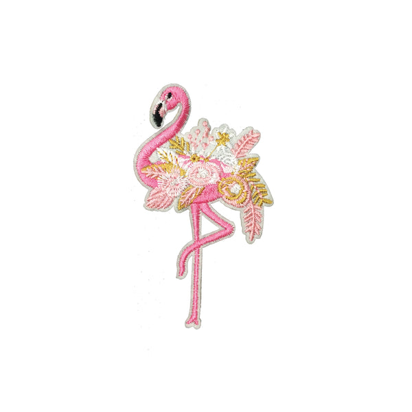 PC3750 - Pink Flamingo Flowers (Iron On)