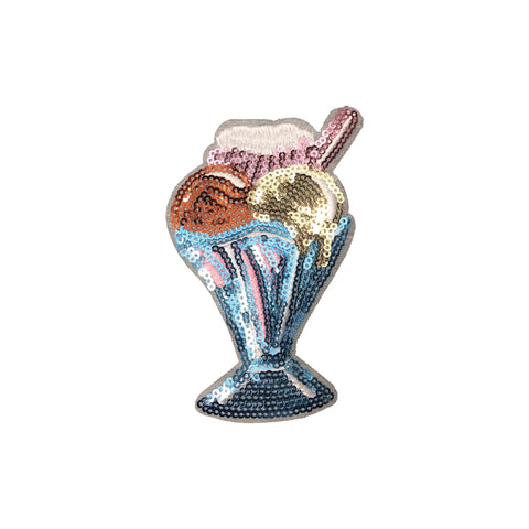 PC3779 - Sequin Ice Cream Sundae (Iron On)