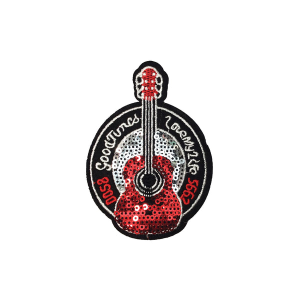 PC3786 - Good Tunes Sequin Guitar (Iron On)