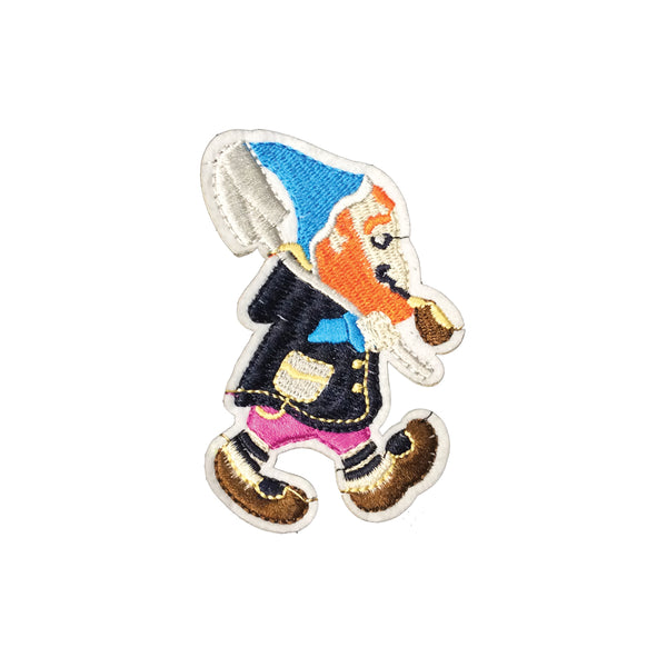 PC3805 - Shovel Elf Gnome (Iron On)