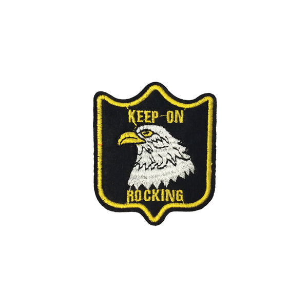 PC3821 - Keep On Rocking Eagle Shield (Iron On)