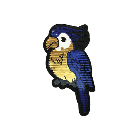 PC3835 - Reversible Double Sequin Parrot Bird (Iron On)