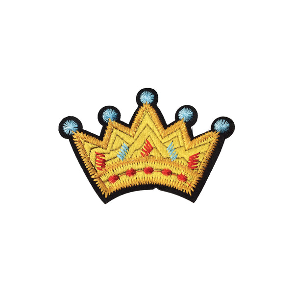 PC3867 - Golden Colourful Crown (Iron On)