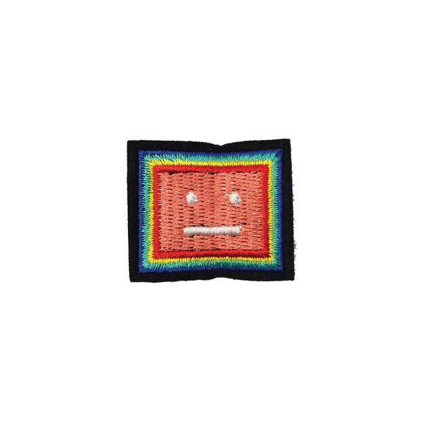PC3869 - Rainbow Square Cube Face (Iron On)