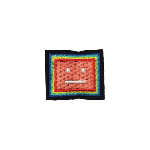PC3869 - Rainbow Square Cube Face (Iron On)