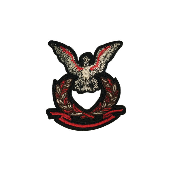 PC3888 - Eagle Bird Red Wreath (Iron On)