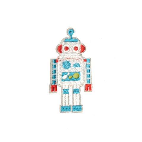 PC3911C - Mini White Robot (Iron On)