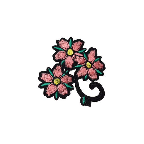 PC3927B - Trio Pink Flowers (Iron On)