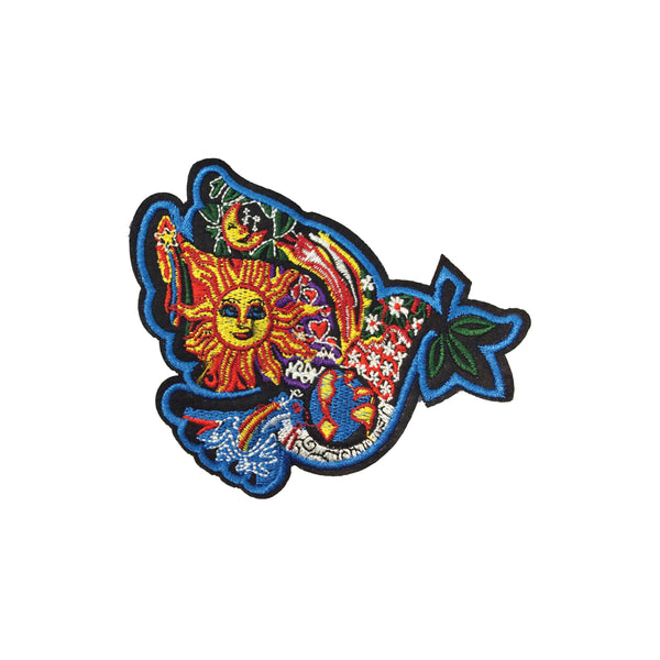 PC3933 - Sun Moon Pattern Flying Bird (Iron On)