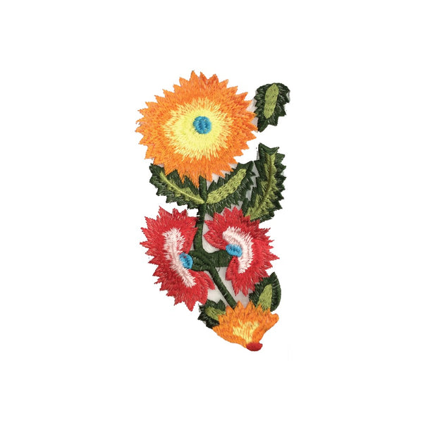 PC3958B - Orange Sunflower Plant R (Iron On)