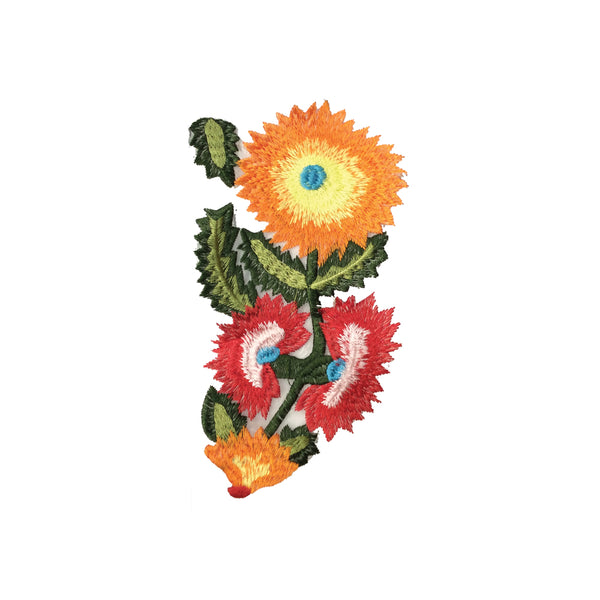PC3958 - Orange Sunflower Plant L (Iron On)
