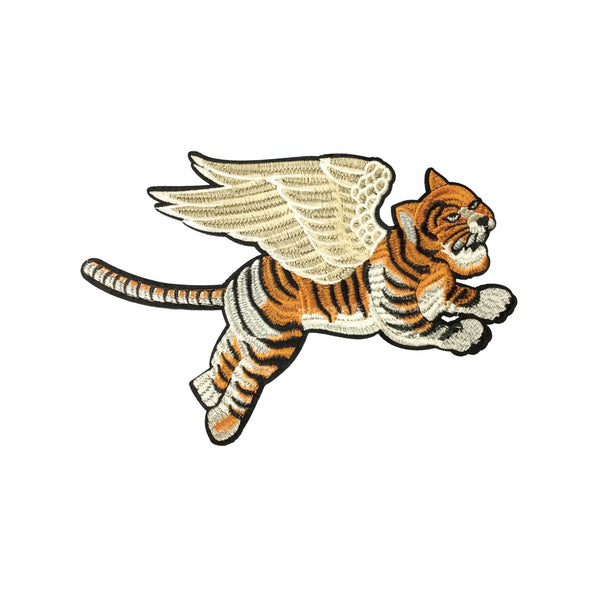 PC3965 - Flying Angel Wings Tiger Leopard (Iron On)