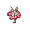 PC3987C - Blowing Pink Dress Piggy Pig (Iron On)