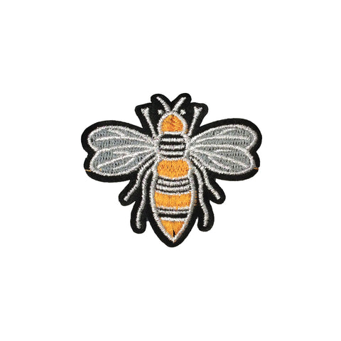 PC3990 - Golden Silver Bee Wasp (Iron On)