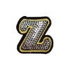 PC4001Z - Sequin Silver Letter Z (Iron On)