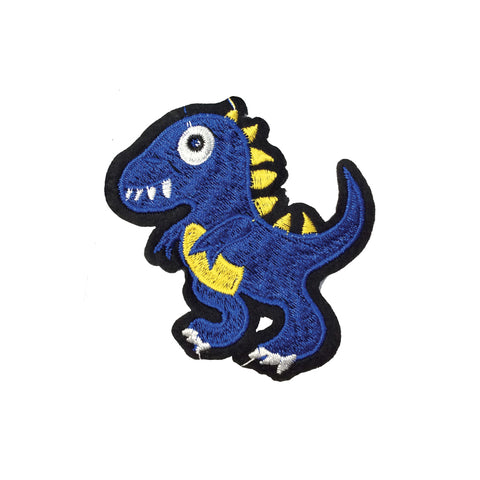 PC4007 - Blue Toon Tyrannosaurus Rex T-Rex Dinosaur (Iron On)