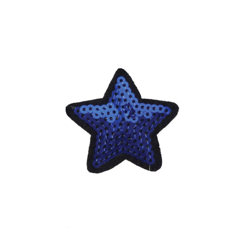 PC4014B - Sequin Blue Star S (Iron On)