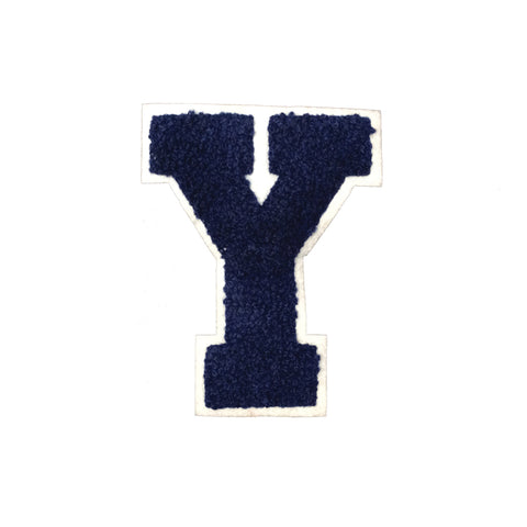 PC4025 - Blue Fur Letter Y (Iron On)