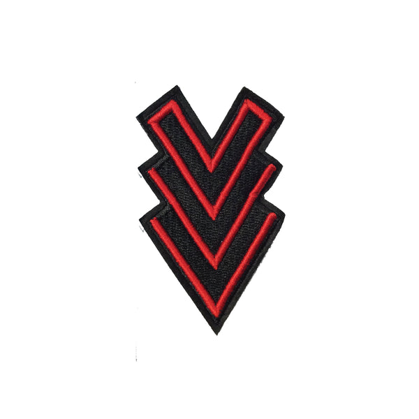 PC4036 - Army Down Stripes Red Arrows (Iron On)