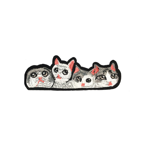 PC4051 - Row Of Kitty Cats (Iron On)