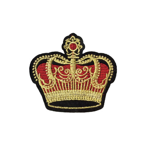 PC4057 - Classic Red Gold Crown (Iron On)