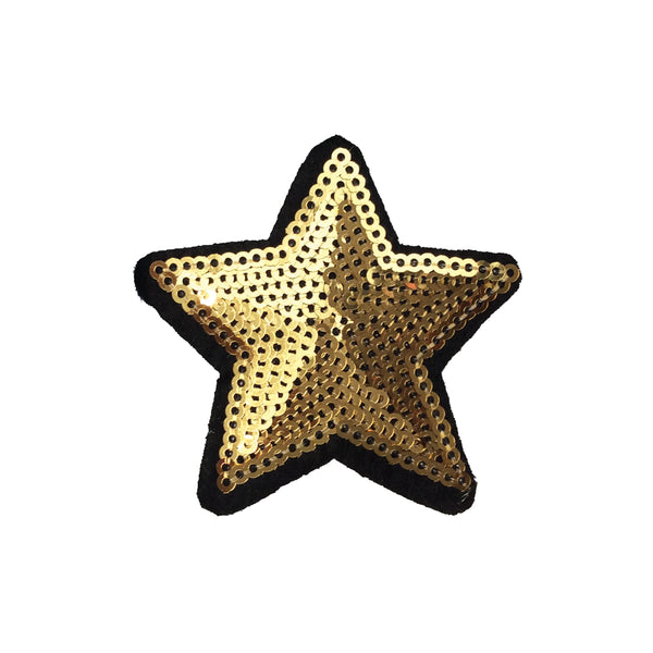 PC4074 - Sequin Star Gold Star (Iron On)