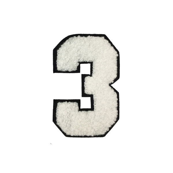 PC4090 - Fur Number Three 3 (Iron On)