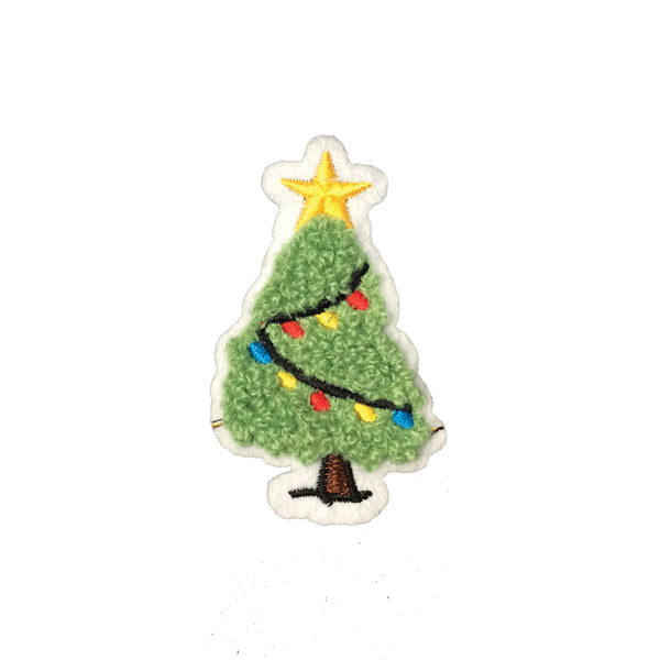 PC4094B - Fur Merry Christmas Tree (Sew On)