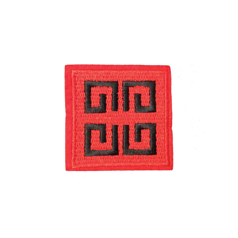 PC4098 - Red Aztec Pattern (Iron On)