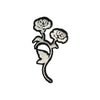 PC4104 - Long White Rose (Iron On)