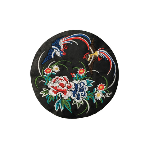 PC4126 - Flying Birds Round Flowers (Iron On)