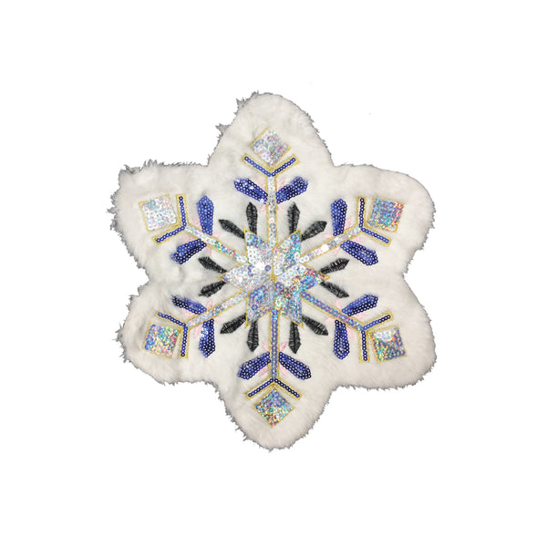 PC4141 - Sequin Fur Snowflake (Sew On)