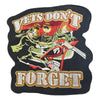 PC4152 - Veterans Don't Forget Motorbike Text (Iron On)
