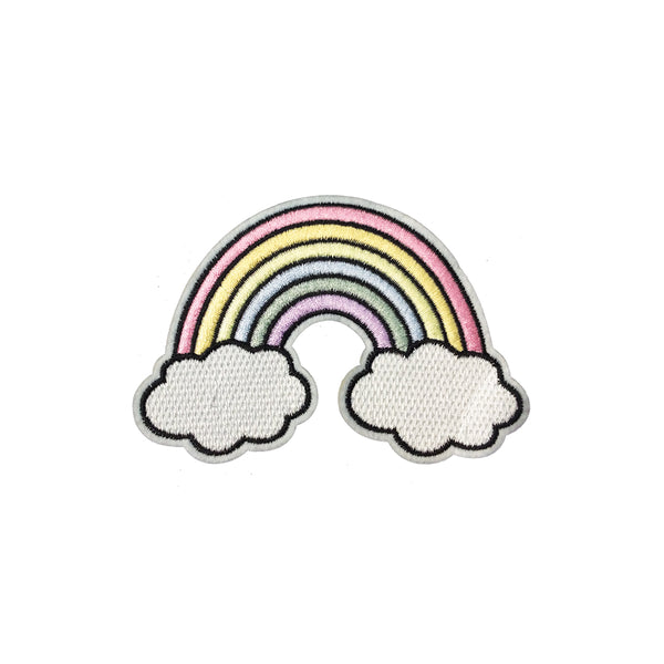 PC4179 - Pastel Rainbow In Clouds (Iron On)