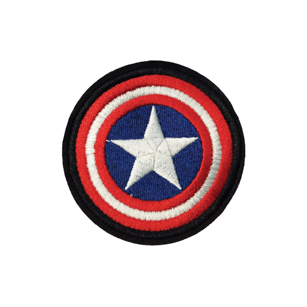PH907B - Captain America Shield / Star badges (Iron On)