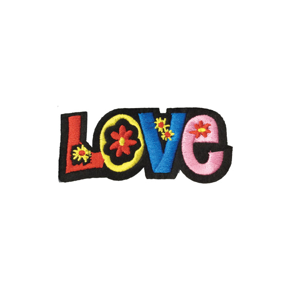 PS1763B - Flowery Love Text (Iron on)