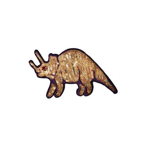 PC3831C - Sequin Triceratops Dinosaur (Sew On)
