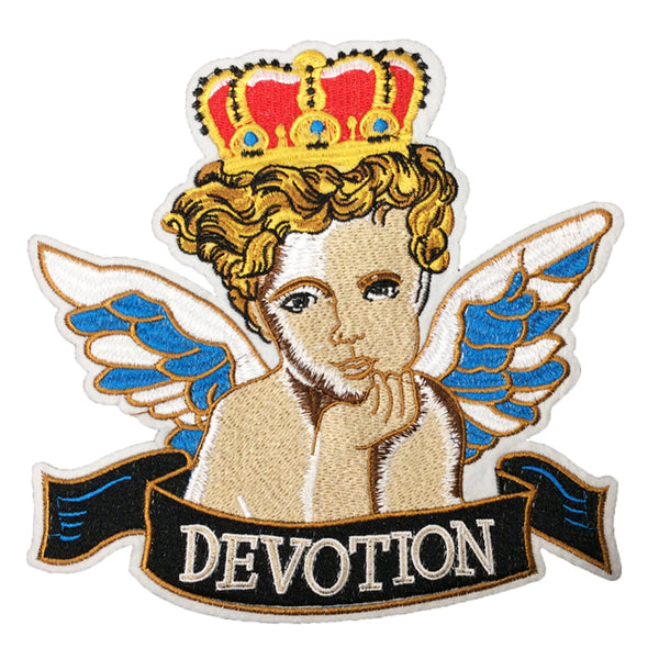 PC4119 - Crown Angel Devotion Text (Iron On)