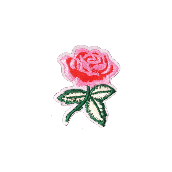 PC3480C - Pink Single Rose (Iron On)