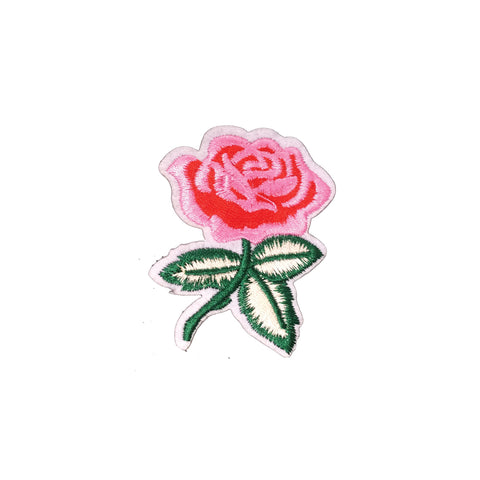 PC3480C - Pink Single Rose (Iron On)