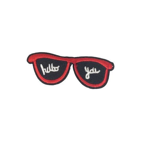 PC3501 - Hello You Red Sunglasses (Iron On)