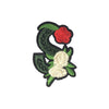 PC3503S - Green Flower Letter S (Iron On)