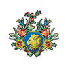 PC3418 - Lion Flower Crest (Iron On)