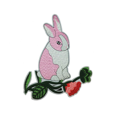 PC3402 - Bunny Rabbit Flower (Iron On)