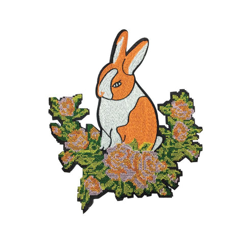 PC3404 - Bunny Rabbit Flower (Iron On)