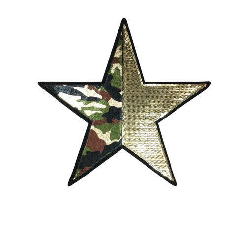PC3341 - Camouflage Army Gold Star (Sew On)